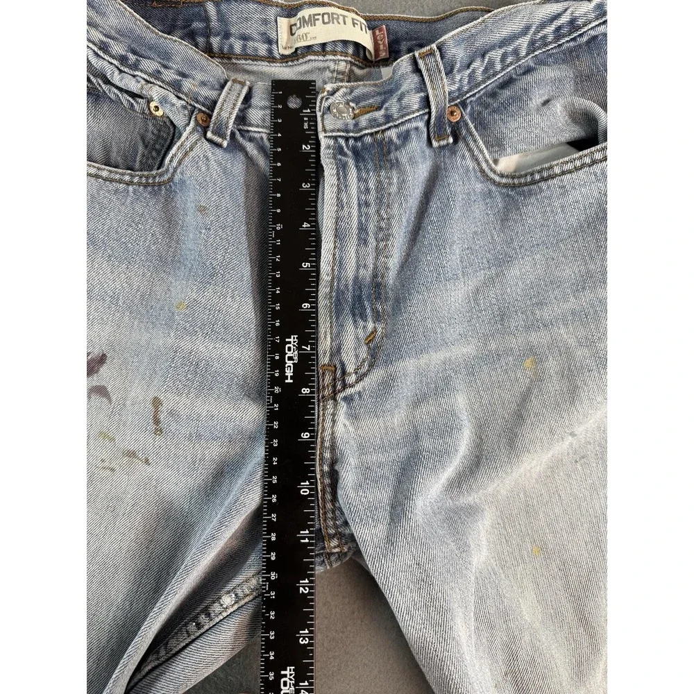 Y2k Levi's 560 Jeans Mens 33x32 Light Wash Blue Comfort Fit Denim Casual